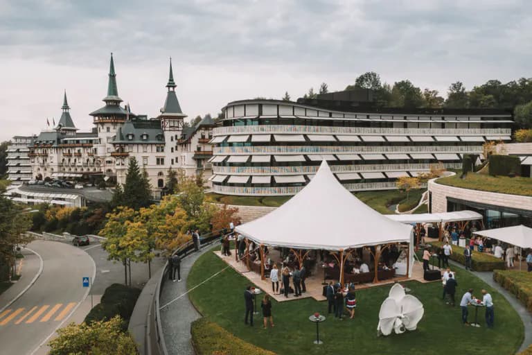 Blick auf das Dolder Grand von Aussen