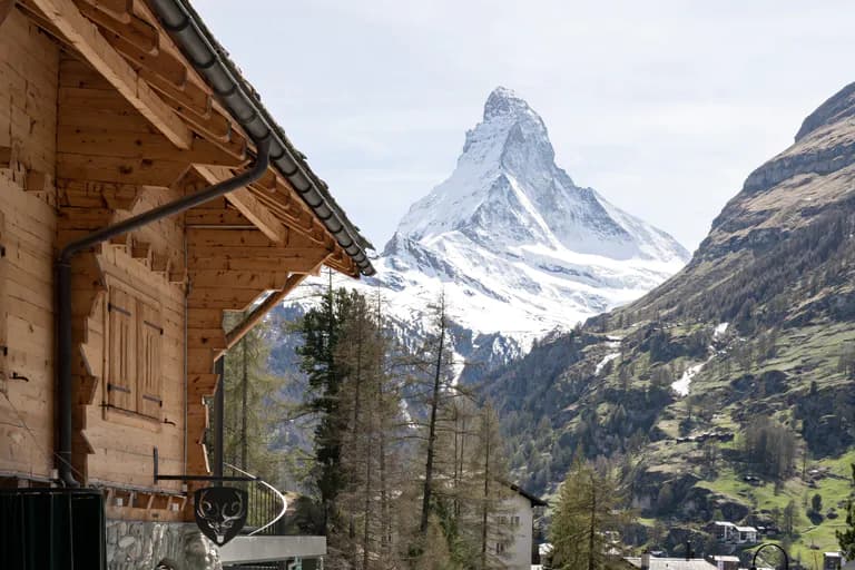 Sicht auf das Matterhorn vom Cervo Mountain Resort