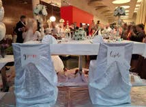 Hochzeitsfeier mit Hochzeitsgesellschaft im Restaurant Roter Platz