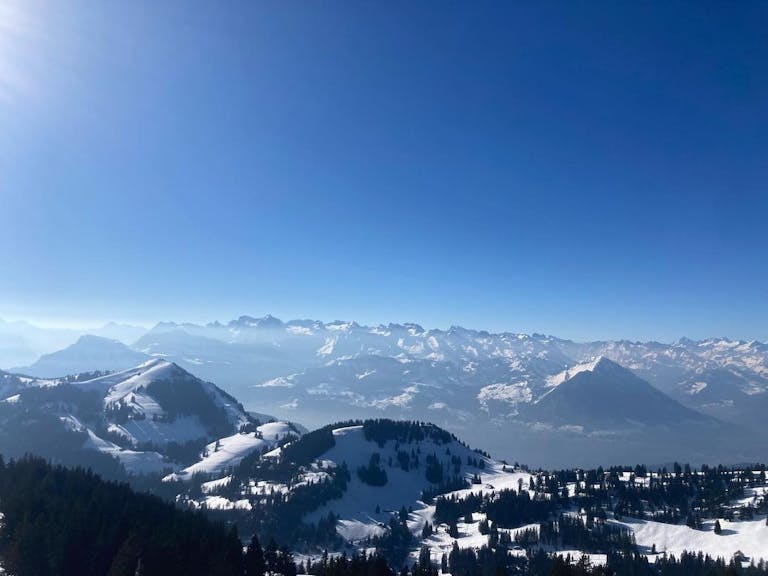 Photo by Hotel Rigi Kaltbad on March 05, 2022. May be an image of nature, sky, mountain and ski slope.
