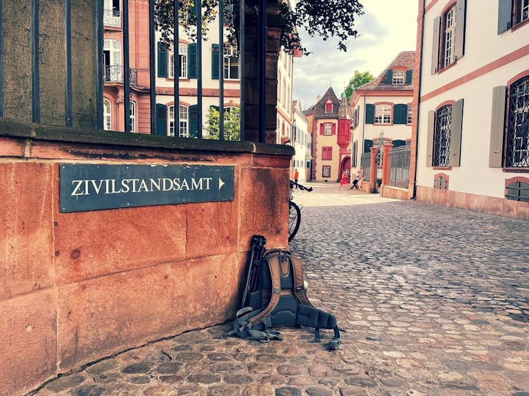 Photo by NM in Basel, Switzerland. May be an image of 1 person, outdoors and text that says 'ZIVILSTANDSAMT'.